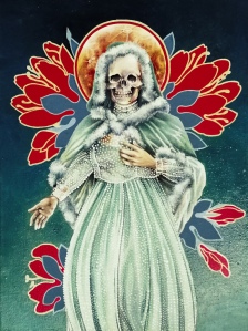  Niña Verde – portrait of Santa Muerte by Tiina Lilja
