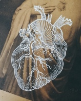 Corpus Christi by Tiina Lilja - work in progress, detail of the human heart